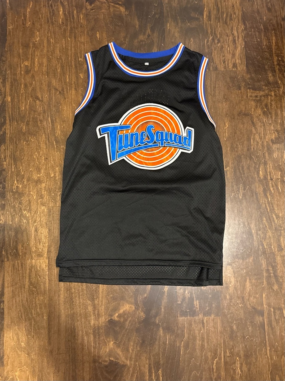TuneSquad Boys' Black Basketball Jersey